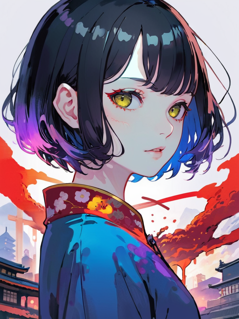 00873-2775178722-(Masterpiece_1.2),((intricate details)),cover art,chaos,1girl,japanese girl,short hair,black hair,bangs,hair on forehead,high qu.png